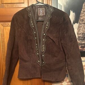 GUC Double D Ranchwear Leather/Suede Jacket - Size Small - see description